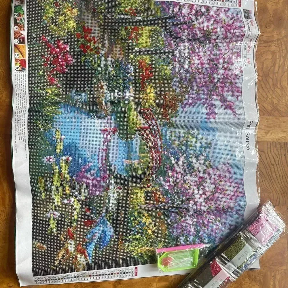 CHERRY Tree Bridge Diamond 💎 Painting kit!